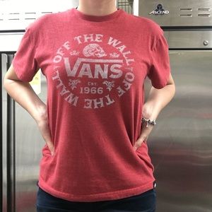 Vans off the wall red T-shirt XL